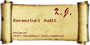 Kereszturi Judit névjegykártya